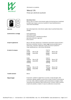 Wecryl 176 - Informazioni prodotto