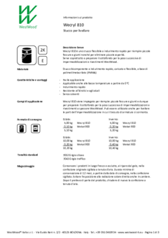 Wecryl 810 - Informazioni prodotto