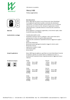Wecryl 488 - Informazioni prodotto