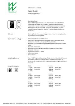 Wecryl 488 - Informazioni prodotto