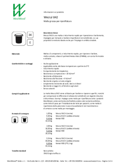 Wecryl 842 - Informazioni prodotto