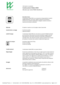Wekat 900 Catalizzatore - Informazioni prodotto