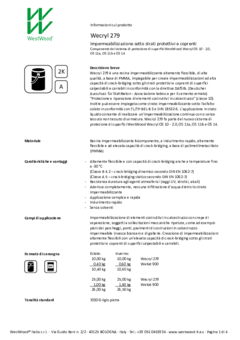 Wecryl 279 - Informazioni prodotto