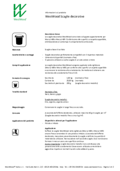 WestWood® Scaglie - Informazioni prodotto