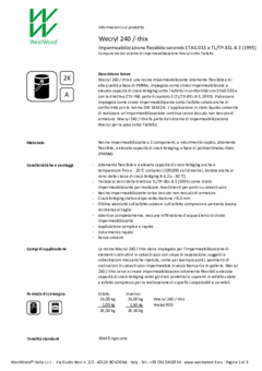 Wecryl 240 /-thix - Informazioni prodotto
