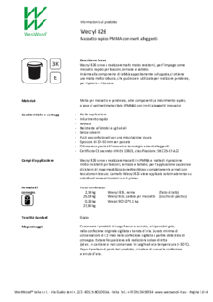 Wecryl 826 - Informazioni prodotto