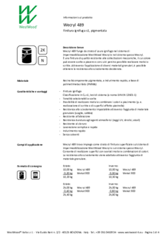 Wecryl 489 - Informazioni prodotto
